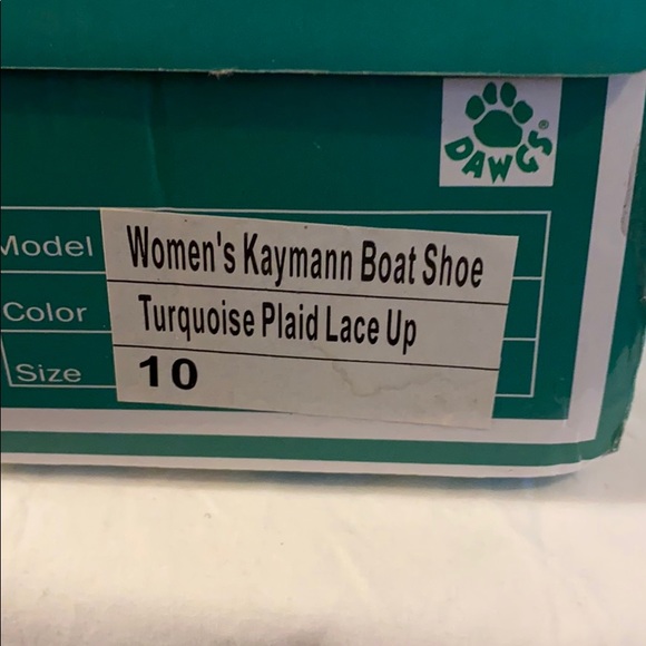 Dawgs Women’s Kaymann Boat Shoe Sz 10 NWT Turquois - Picture 4 of 4